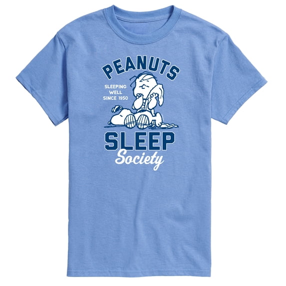 Peanuts - Peanuts Sleep Society - Men's Short Sleeve Graphic T-Shirt