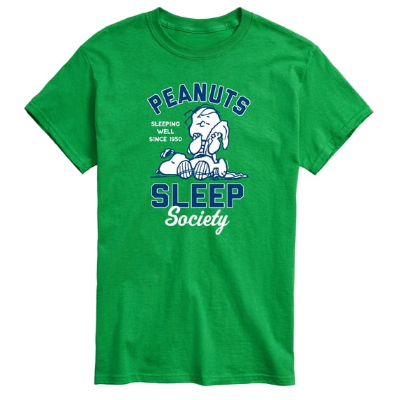 Peanuts - Peanuts Sleep Society - Men's Short Sleeve Graphic T-Shirt