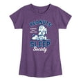 thumbnail image 1 of Peanuts - Peanuts Sleep Society - Toddler & Youth Girls Short Sleeve Graphic T-Shirt, 1 of 6