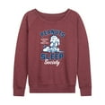 thumbnail image 1 of Peanuts - Peanuts Sleep Society - Women's Lightweight French Terry Long Sleeve Shirt, 1 of 6
