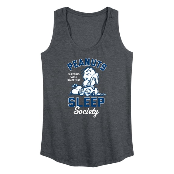 Peanuts - Peanuts Sleep Society - Women's Racerback Tank Top