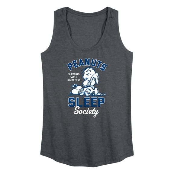 Peanuts - Peanuts Sleep Society - Women's Racerback Tank Top