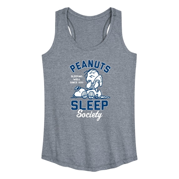 Peanuts - Peanuts Sleep Society - Women's Racerback Tank Top
