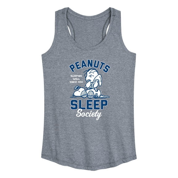 Peanuts - Peanuts Sleep Society - Women's Racerback Tank Top