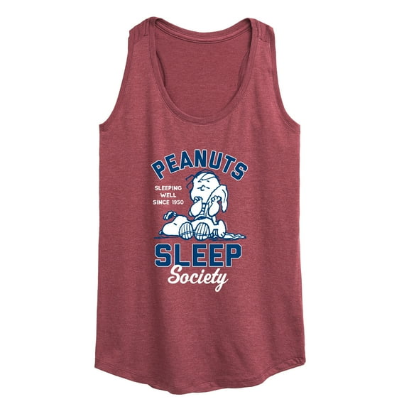 Peanuts - Peanuts Sleep Society - Women's Racerback Tank Top
