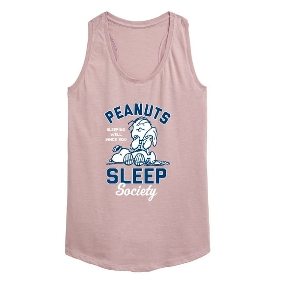 Peanuts - Peanuts Sleep Society - Women's Racerback Tank Top