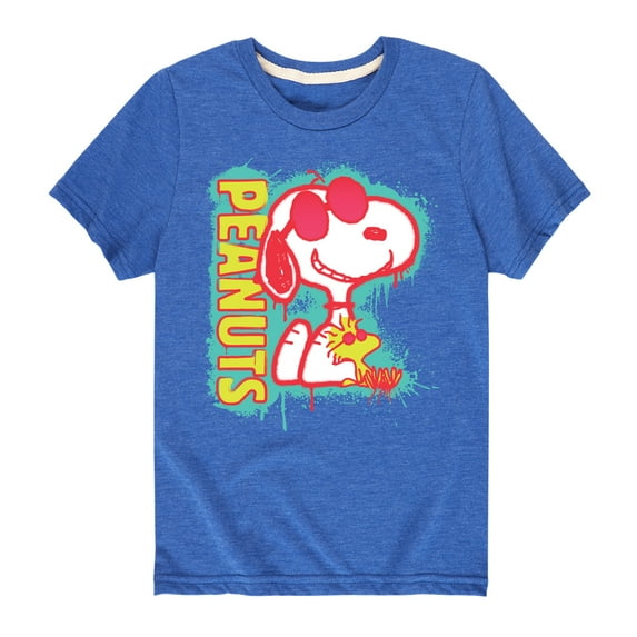 Peanuts - Peanuts Snoopy Woodstock - Toddler And Youth Short Sleeve Graphic T-Shirt