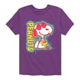 thumbnail image 1 of Peanuts - Peanuts Snoopy Woodstock - Toddler And Youth Short Sleeve Graphic T-Shirt, 1 of 7