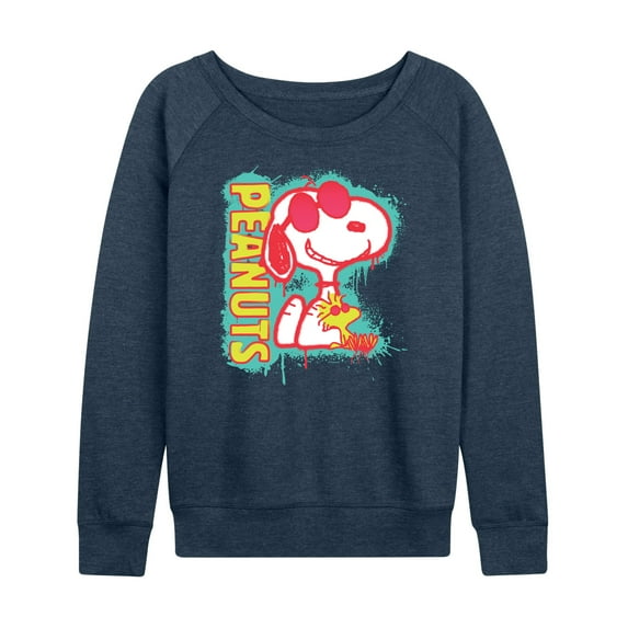 Peanuts - Peanuts Snoopy Woodstock - Women's Lightweight French Terry Long Sleeve Shirt