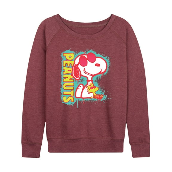 Peanuts - Peanuts Snoopy Woodstock - Women's Lightweight French Terry Long Sleeve Shirt