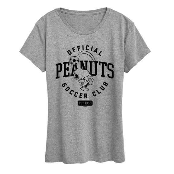 Peanuts - Peanuts Soccer Club - Women's Short Sleeve Graphic T-Shirt