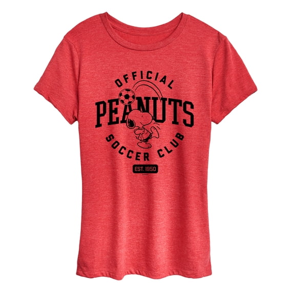 Peanuts - Peanuts Soccer Club - Women's Short Sleeve Graphic T-Shirt
