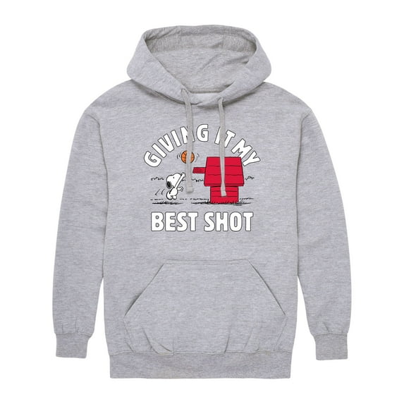 Peanuts - Peanuts Sports - Men's Pullover Hooded Fleece Sweatshirt