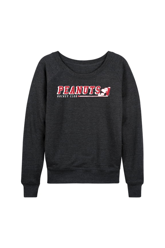 - Hockey Club Snoopy - Women's French Terry Long Sleeve Pullover