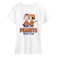 thumbnail image 1 of Peanuts - Hockey Club - Women's Short Sleeve Graphic T-Shirt, 1 of 5