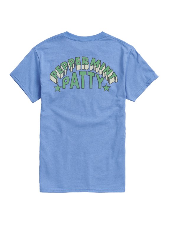 - Peppermint Baseball Short Sleeve Graphic T-Shirt