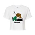 thumbnail image 1 of Peanuts - Peppermint Patty Mood - Juniors Cropped Cotton Blend T-Shirt, 1 of 7