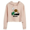 thumbnail image 1 of Peanuts - Peppermint Patty Mood - Juniors Cropped Pullover Hoodie, 1 of 6