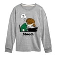 thumbnail image 1 of Peanuts - Peppermint Patty Mood - Toddler & Youth Long Sleeve Graphic T-Shirt, 1 of 6