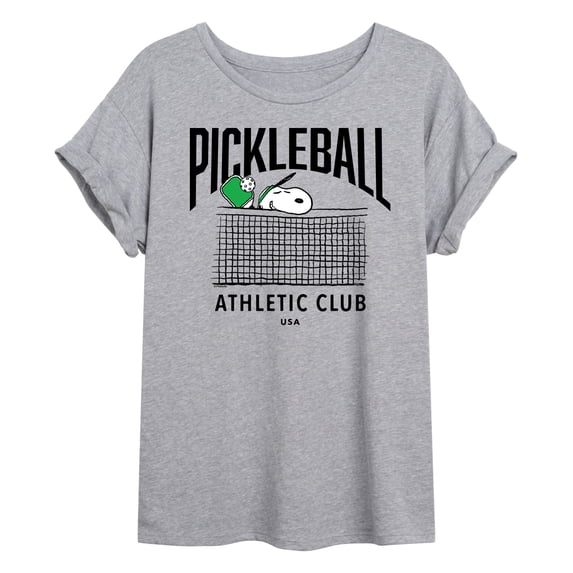 Peanuts - Pickleball - Juniors Oversized Graphic T-Shirt