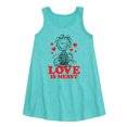 thumbnail image 1 of Peanuts - Pigpen Love Is Messy - Toddler and Youth Girls A-line Dress, 1 of 5