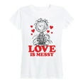 thumbnail image 1 of Peanuts - Pigpen Love Is Messy - Women's Short Sleeve Graphic T-Shirt, 1 of 6