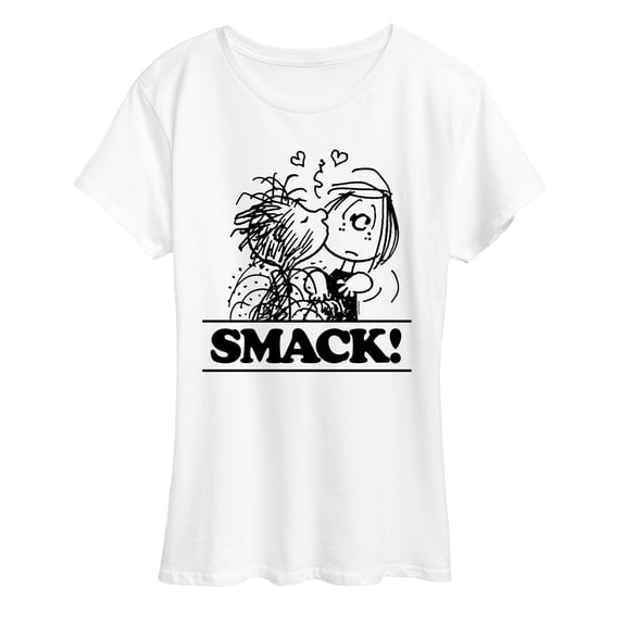 Peanuts - Pigpen Peppermint Patty Smack - Women's Short Sleeve Graphic T-Shirt