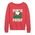 thumbnail image 1 of Peanuts - Pinch Proof Snoopy - Women's French Terry Long Sleeve Pullover, 1 of 4