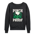 thumbnail image 1 of Peanuts - Pinch Proof Snoopy - Women's French Terry Long Sleeve Pullover, 1 of 5
