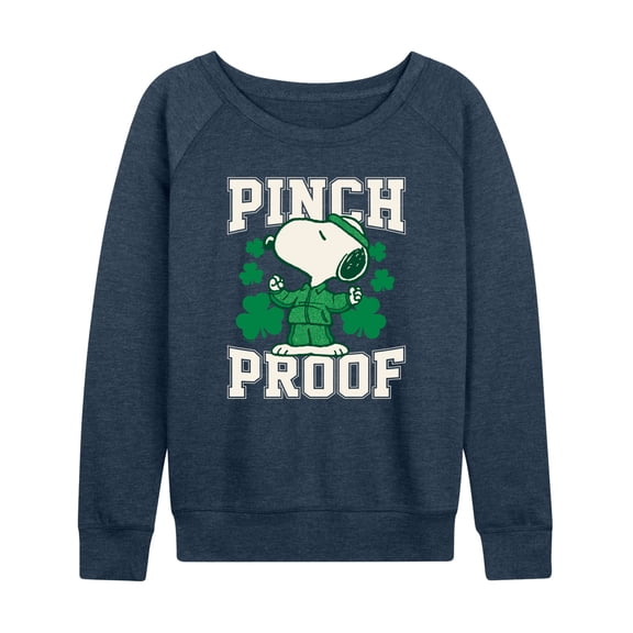 Peanuts - Pinch Proof Snoopy - Women's French Terry Long Sleeve Pullover