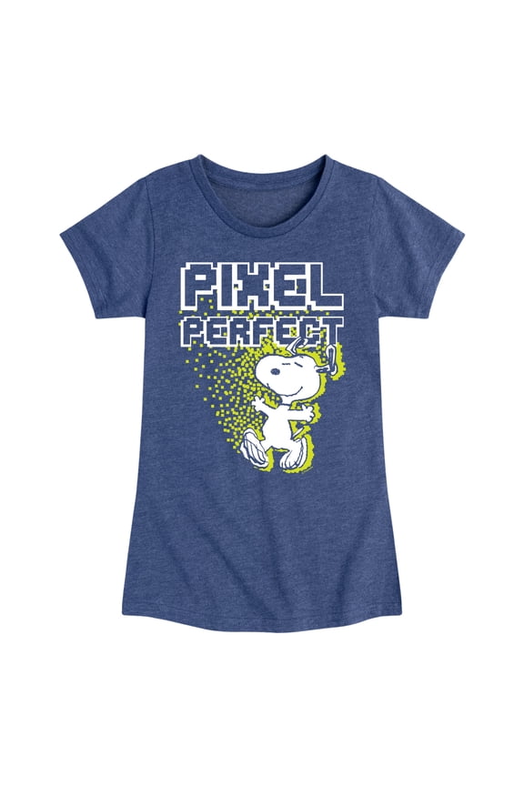 - Pixel Perfect - Toddler & Youth Girls Short Sleeve Graphic T-Shirt