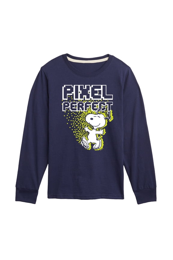 - Pixel Perfect - Toddler & Youth Long Sleeve Graphic T-Shirt
