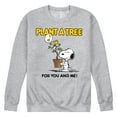 thumbnail image 1 of Peanuts - Plant A Tree - Men's Crew Neck Fleece Pullover, 1 of 5