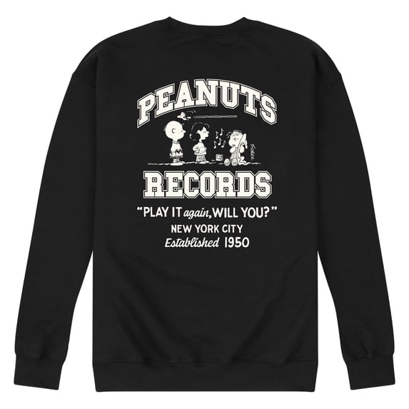 Peanuts - Play It Records Graphic Fleece Sweatshirt