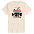 thumbnail image 1 of Peanuts - Pool Nope Not Today - Men's Short Sleeve Graphic T-Shirt, 1 of 6