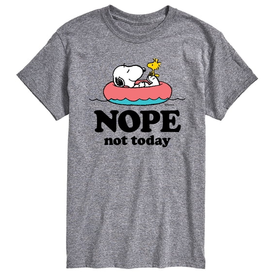 Peanuts - Pool Nope Not Today - Men's Short Sleeve Graphic T-Shirt