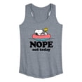 thumbnail image 1 of Peanuts - Pool Nope Not Today - Women's Racerback Graphic Tank, 1 of 5