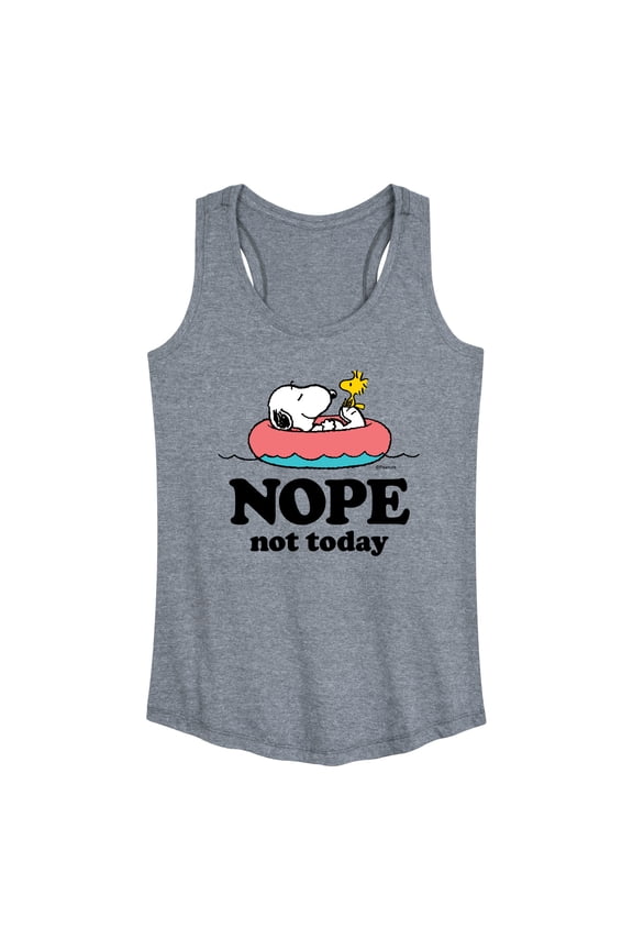 - Pool Nope Not Today - Women's Racerback Graphic Tank