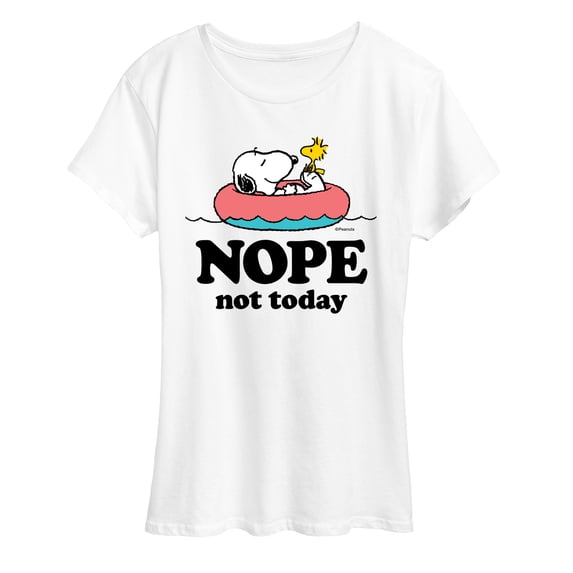Peanuts - Pool Nope Not Today - Women's Short Sleeve Graphic T-Shirt
