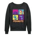 thumbnail image 1 of Peanuts - Pop Grid - Women's French Terry Long Sleeve Shirt, 1 of 5