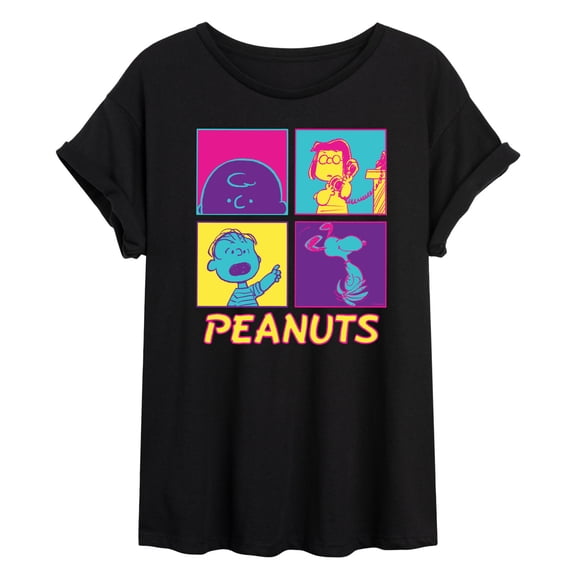Peanuts - Pop Grid - Women's Oversized Graphic T-Shirt