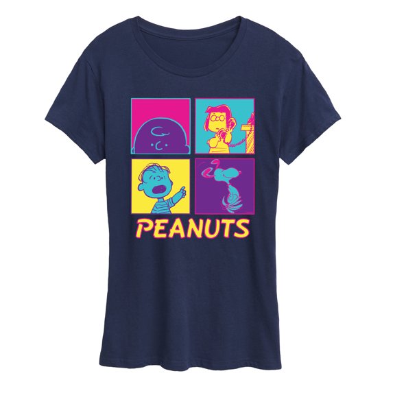 Peanuts - Pop Grid - Women's Short Sleeve Graphic T-Shirt