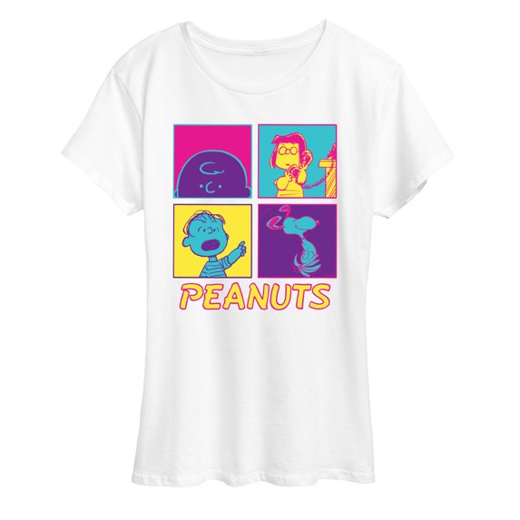 Peanuts - Pop Grid - Women's Short Sleeve Graphic T-Shirt