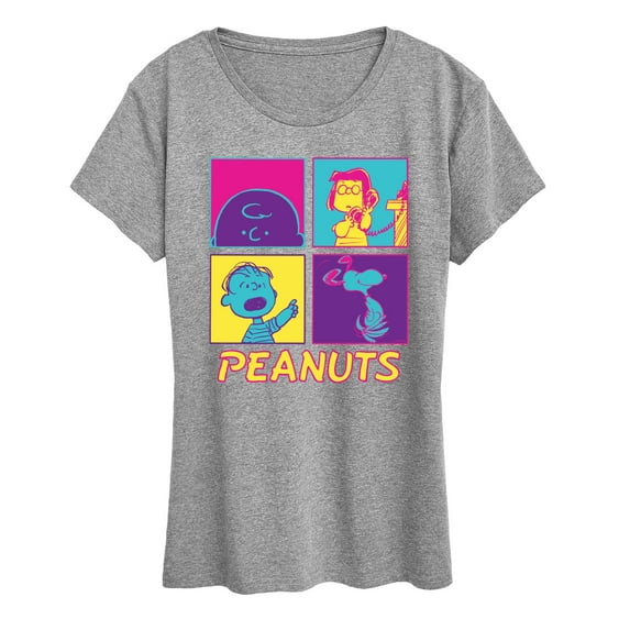 Peanuts - Pop Grid - Women's Short Sleeve Graphic T-Shirt