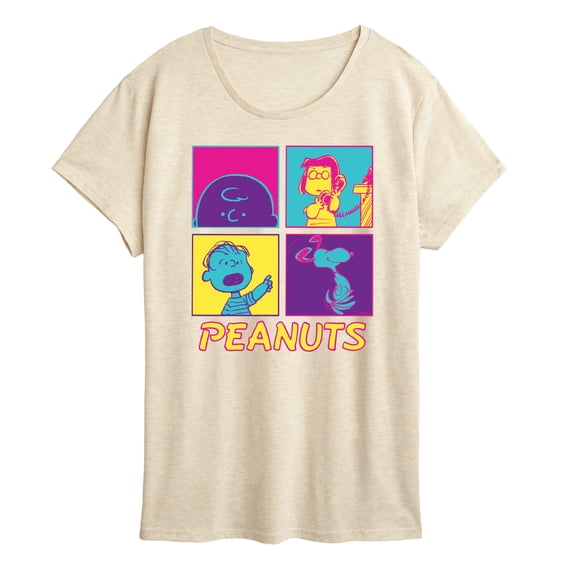 Peanuts - Pop Grid - Women's Short Sleeve Graphic T-Shirt