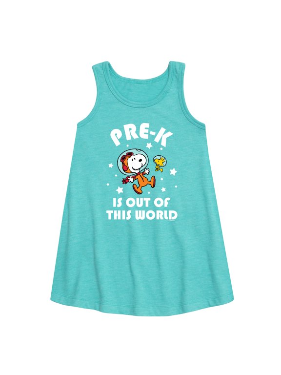- Pre-K Out Of This World - Back to School - Toddler and Youth Girls A-line Dress