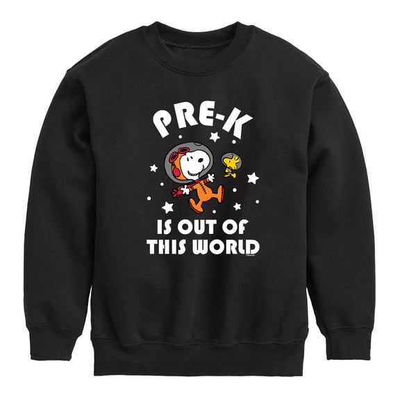 Peanuts - Pre-K Out Of This World - Toddler And Youth Crewneck Fleece Sweatshirt