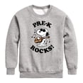 thumbnail image 1 of Peanuts - Pre K Rocks - Toddler And Youth Crewneck Fleece Sweatshirt, 1 of 6