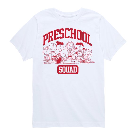 Peanuts - Preschool Squad Boys' Short Sleeve Graphic T-Shirt