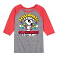 thumbnail image 1 of Peanuts - Preschooler By Day - Toddler And Youth Raglan Graphic T-Shirt, 1 of 7